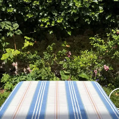 Autres décorations de Noël - nappe rayée - blanc-bleu méditerranéen - OTTOMANIA