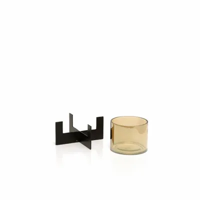 Candlesticks and candle holders - The Hurricane X - Black - Low - BAZAR BIZAR LIVING