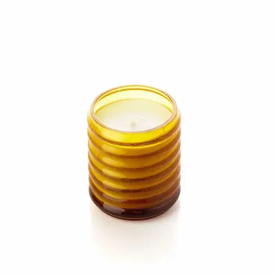 Bougeoirs et photophores  - Le Pot à Bougie Golden Hive - Miel - Large - BAZAR BIZAR LIVING