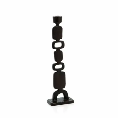Bougeoirs et photophores  - Le Bougeoir Totemo - Noir - L - BAZAR BIZAR LIVING