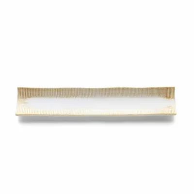 Platter and bowls - The Da Rocha Long Platter - White Honey - BAZAR BIZAR LIVING