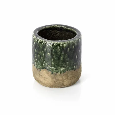 Pots de fleurs - Le Cache-pot Moss - Vert Béton - M - BAZAR BIZAR LIVING