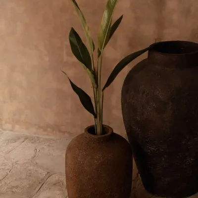 Vases - Le Vase Clay Echo - Terre Cuite - L - BAZAR BIZAR LIVING