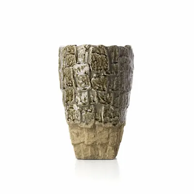 Vases - The Rock Texture Vase - Grey Stone - L - BAZAR BIZAR LIVING