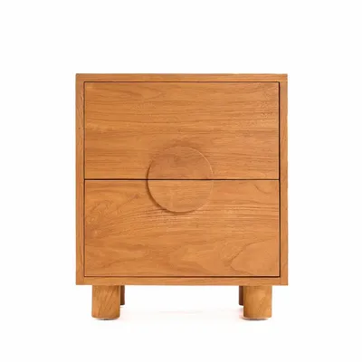 Night tables - The Eclipse Nightstand - Natural - BAZAR BIZAR LIVING
