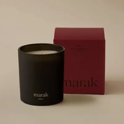 Candles - DWELL: Vanilla & Amber Wood | 10.8oz Classic Candle - MARAK