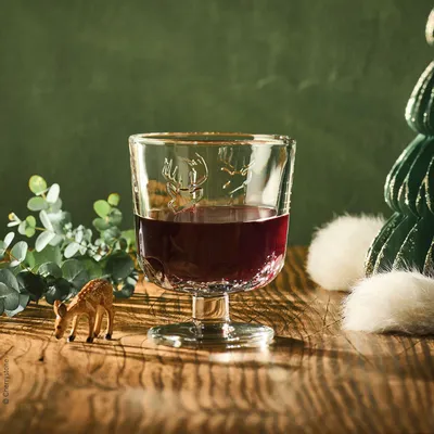 Verres à pied - Coffret de 4 verre à pied CERF - LA ROCHÈRE
