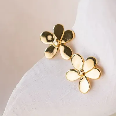 Bijoux - Boucles Mini Flora doré - CHIC ALORS PARIS