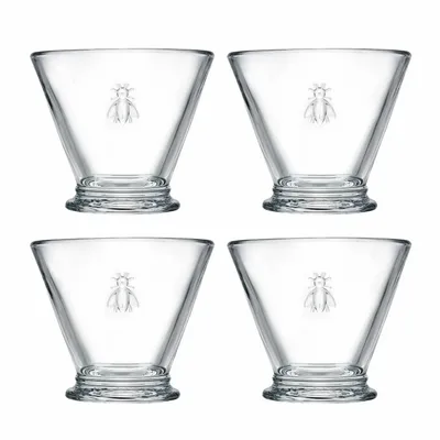 Bols - Set de 4 verrines ABEILLE + livret recettes du chef Patrick Henriroux - LA ROCHÈRE