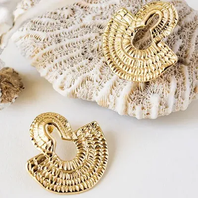Bijoux - Boucles Olympe doré - CHIC ALORS PARIS