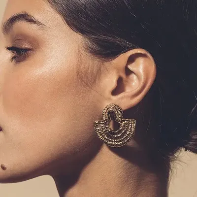 Bijoux - Boucles Olympe doré - CHIC ALORS PARIS