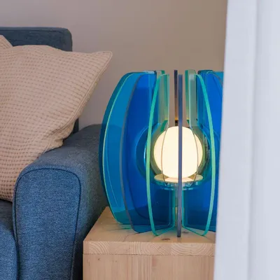 Table lamps - Iride Decorative Acrylic Crystal Large Table Lamp - VESTA
