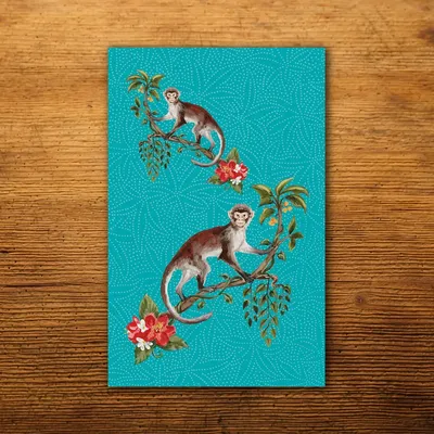 Dish towels - Monkey Tea Towel - ZOOH