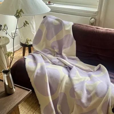 Plaids - Plaid en coton lilas — KLEKKS NO. 11 - KLEKKS