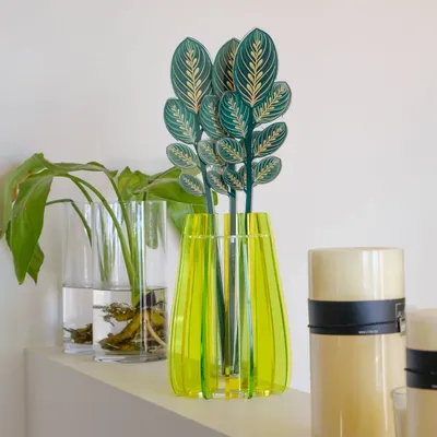 Vases - Iride Small Decorative Vase in Acrylic Crystal - VESTA