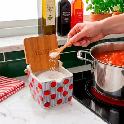 Condiments - Salt Box and Musical Cake Knife - FISURA