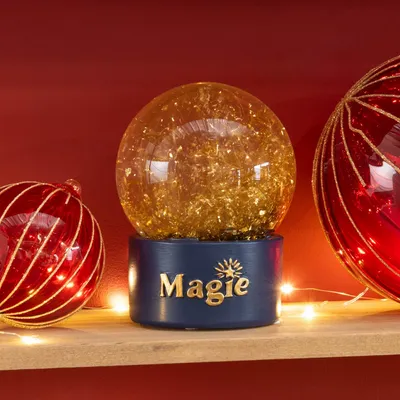 Accessoires enfants - Boule à neige Magie bleu nuit et doré - AMADEUS LES PETITS