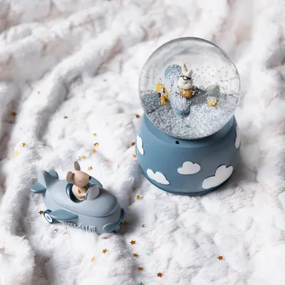 Accessoires enfants - Boule à neige musicale Avion - AMADEUS LES PETITS