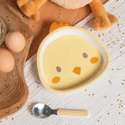 Repas pour enfant - Coffret déjeuner bébé 2 pièces Poussin - AMADEUS LES PETITS