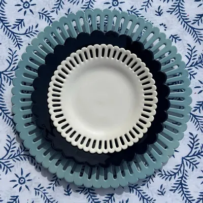 Ceramic - Openwork Bourg-Joly plate - BOURG-JOLY MALICORNE