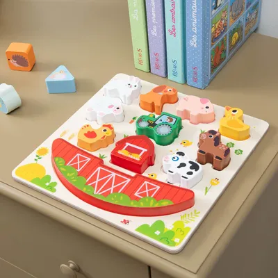 Jeux enfants - Puzzle équilibre Animaux de la ferme - AMADEUS LES PETITS