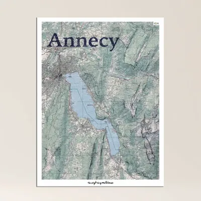 Autres décorations murales - Tableau Annecy Graphique 60x80 cm - Aluminium Dibond - UN VINGT-CINQ MILLIÈMES