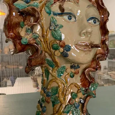 Céramique - HEAD OF WOMEN - CERAMICHE MADE IN SICILY