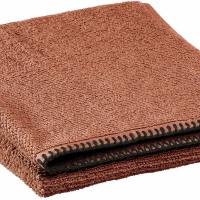 Serviettes de bain - Serviette de toilette Bora Cacao 50 x 100 - MAISON VIVARAISE - SDE VIVARAISE WINKLER