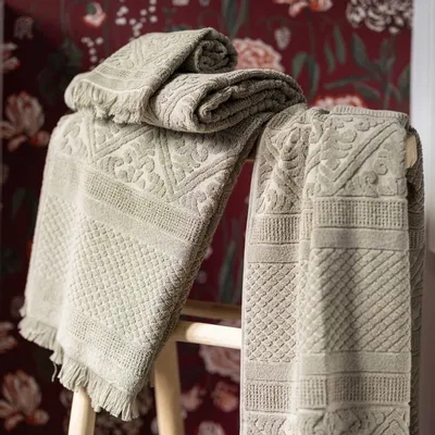 Other bath linens - Zoe Guest Towel Tilleul 30 X 50 - MAISON VIVARAISE - SDE VIVARAISE WINKLER