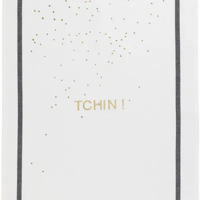 Torchons - Torchon Tchin! Blanc 50 x 70 - LA CERISE SUR LE GATEAU