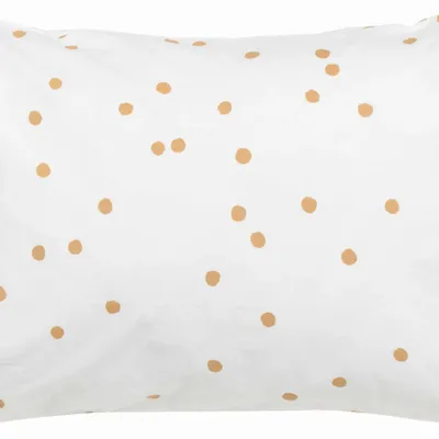 Linge de lit - Taie d'oreiller Odette Milk/Bronze 50 x 70 - LA CERISE SUR LE GATEAU