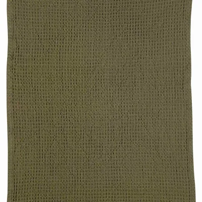 Torchons - Torchon nid d'abeilles uni Mumba Câpre 50 x 70 - MAISON VIVARAISE - SDE VIVARAISE WINKLER