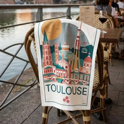 Dish towels - Kitchen towel Toulouse Écru 48 X 72 - MAISON VIVARAISE - SDE VIVARAISE WINKLER
