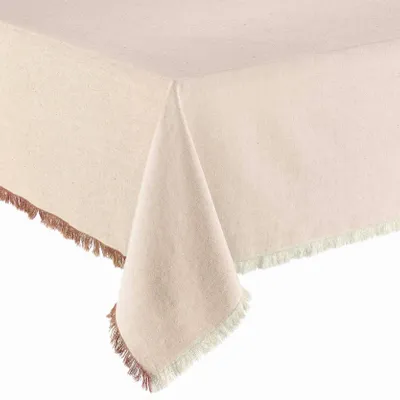 Nappes - Nappe recyclée Kalea Naturel/Tabac 170 x 350 - MAISON VIVARAISE - SDE VIVARAISE WINKLER
