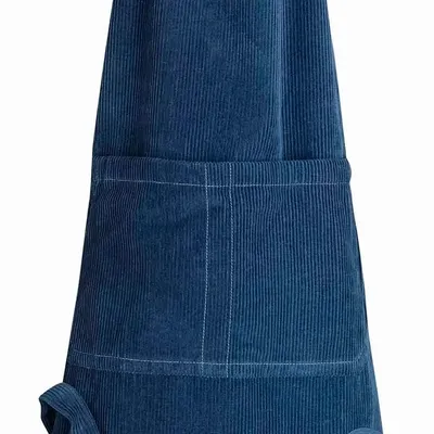Tabliers de cuisine - Tablier de cuisine velours Orion Marine 68 x 85 - MAISON VIVARAISE - SDE VIVARAISE WINKLER