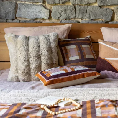 Cushions - Astrid Cushion Naturel 45 X 45 - MAISON VIVARAISE - SDE VIVARAISE WINKLER