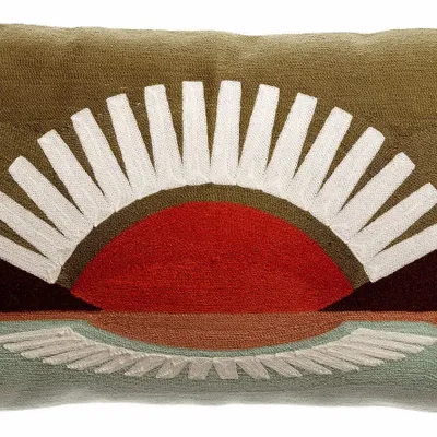 Cushions - Embroidered Cushion Eol Minéral 30 X 50 - MAISON VIVARAISE - SDE VIVARAISE WINKLER