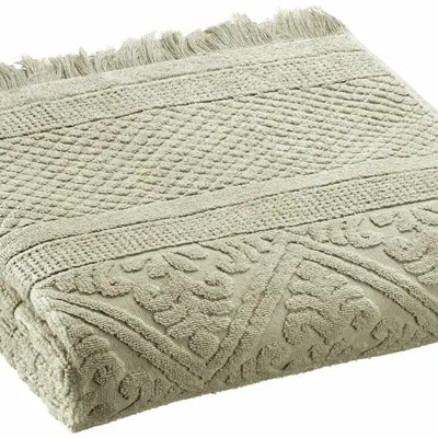 Bath towels - Zoe Bath Towel Tilleul 50 X 100 - MAISON VIVARAISE - SDE VIVARAISE WINKLER
