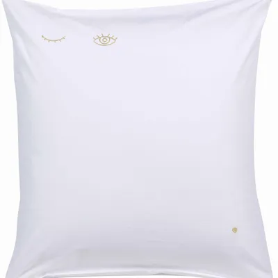 Bed linens - Eyes pillowcase Milk 65 X 65 - LA CERISE SUR LE GATEAU