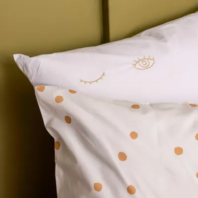 Bed linens - Eyes pillowcase Milk 65 X 65 - LA CERISE SUR LE GATEAU