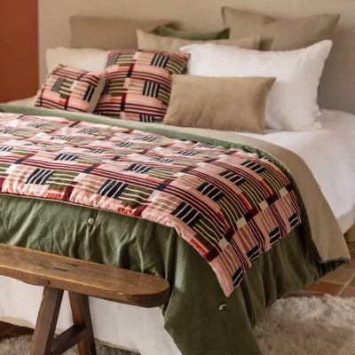 Cushions - Printed Cushion Eren Multico 45 X 45 - MAISON VIVARAISE - SDE VIVARAISE WINKLER