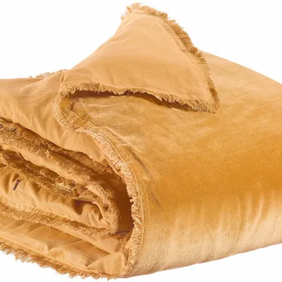 Linge de lit - Edredon uni Fara Cannelle 85 x 200 - MAISON VIVARAISE - SDE VIVARAISE WINKLER