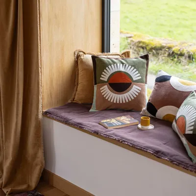 Curtains and window coverings - Plain curtain Fara Cannelle 135 X 280 - MAISON VIVARAISE - SDE VIVARAISE WINKLER