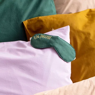 Linge de lit - Taie d'oreiller Céleste Lilas 100 x 65 - LA CERISE SUR LE GATEAU