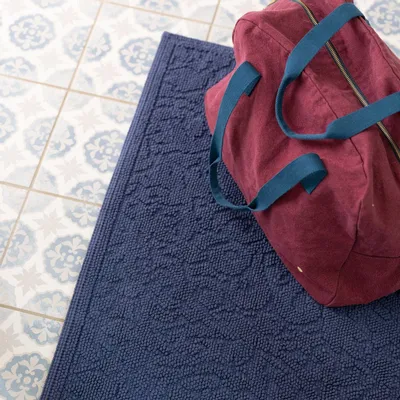 Autres linges de bain - Tapis de bain Gilda Encre 54 x 110 - MAISON VIVARAISE - SDE VIVARAISE WINKLER