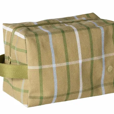 Clutches - Scotty Cube Toiletry Bag Marron/Blue L 14 X 22 X 11 - LA CERISE SUR LE GATEAU