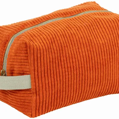 Pochettes - Trousse cube Loen Terracotta L 14 x 22 x 11 - LA CERISE SUR LE GATEAU