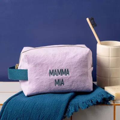 Pochettes - Trousse cube Mamma Mia Lilas S 10 x 16 x 10 - LA CERISE SUR LE GATEAU