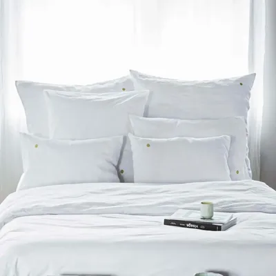 Bed linens - Céleste pillowcase Milk 100 X 65 - LA CERISE SUR LE GATEAU