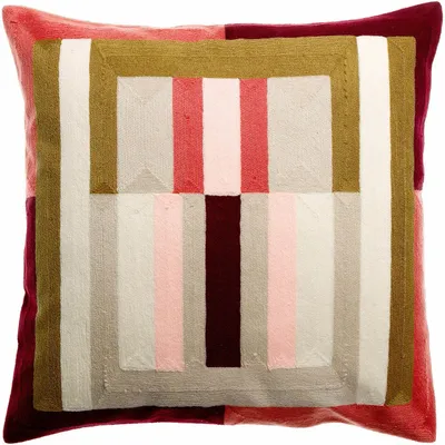 Cushions - Embroidered Cushion Jason Mousse 45 X 45 - MAISON VIVARAISE - SDE VIVARAISE WINKLER